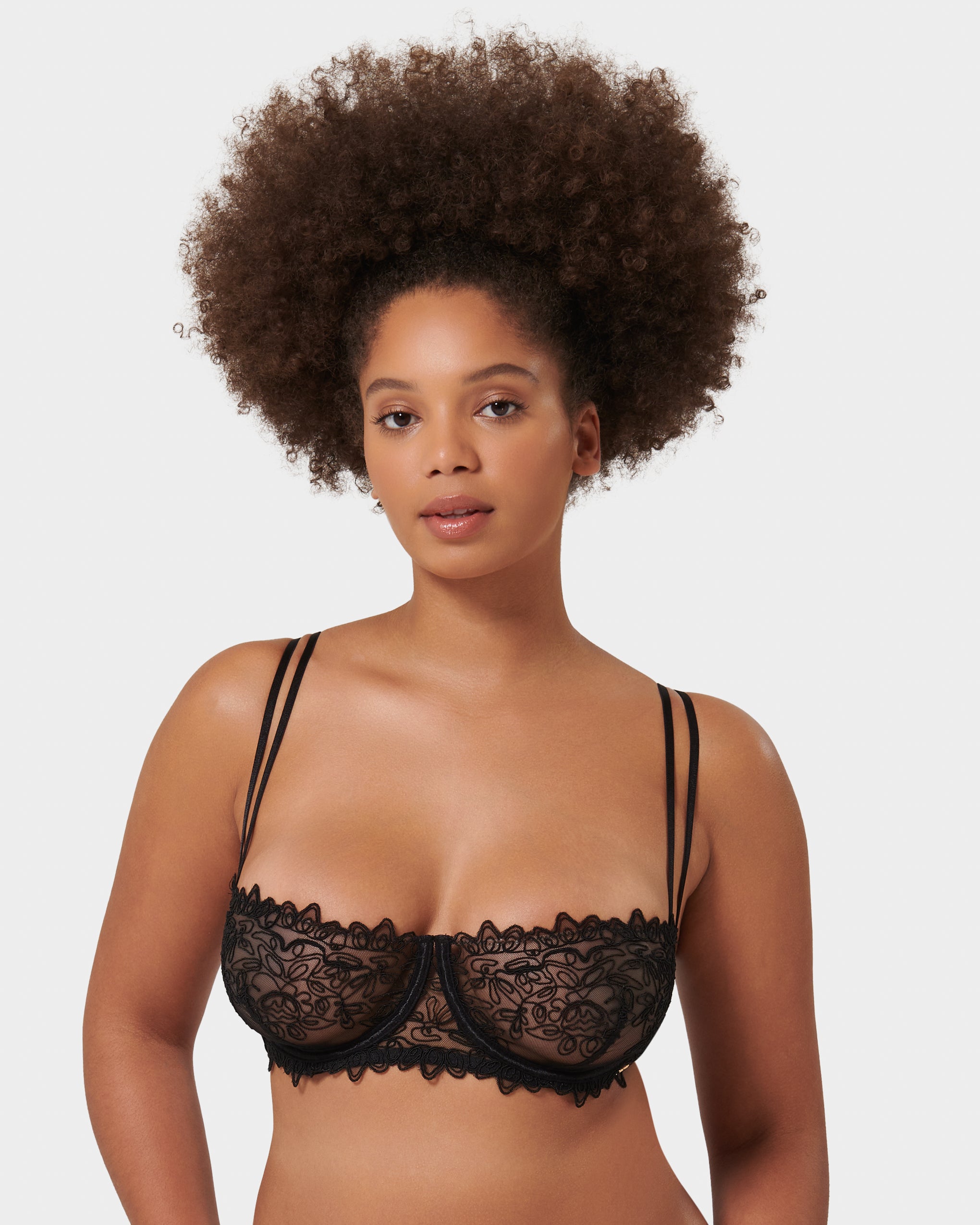 Audrey Balcony Bra Black