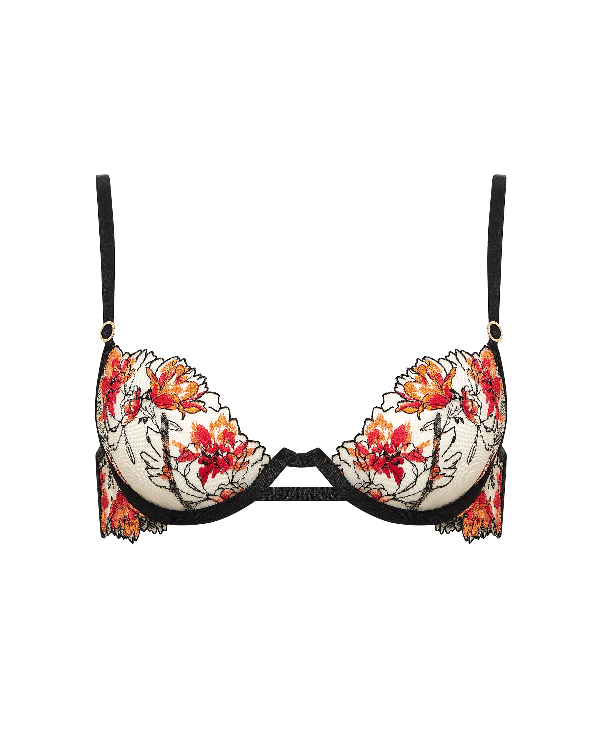 Calista Wired Bra Black/Red