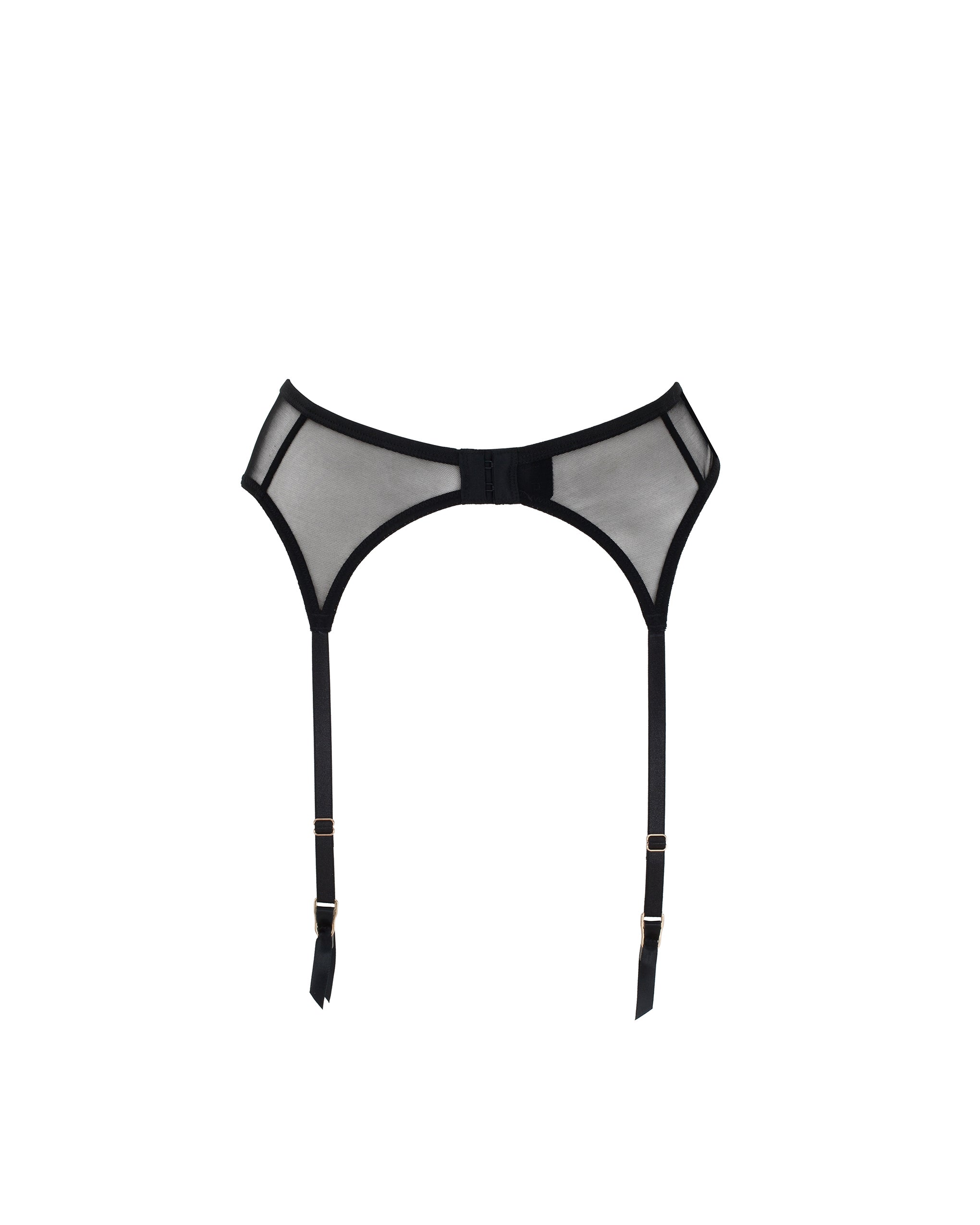 Marseille Black Lace Suspender Belt