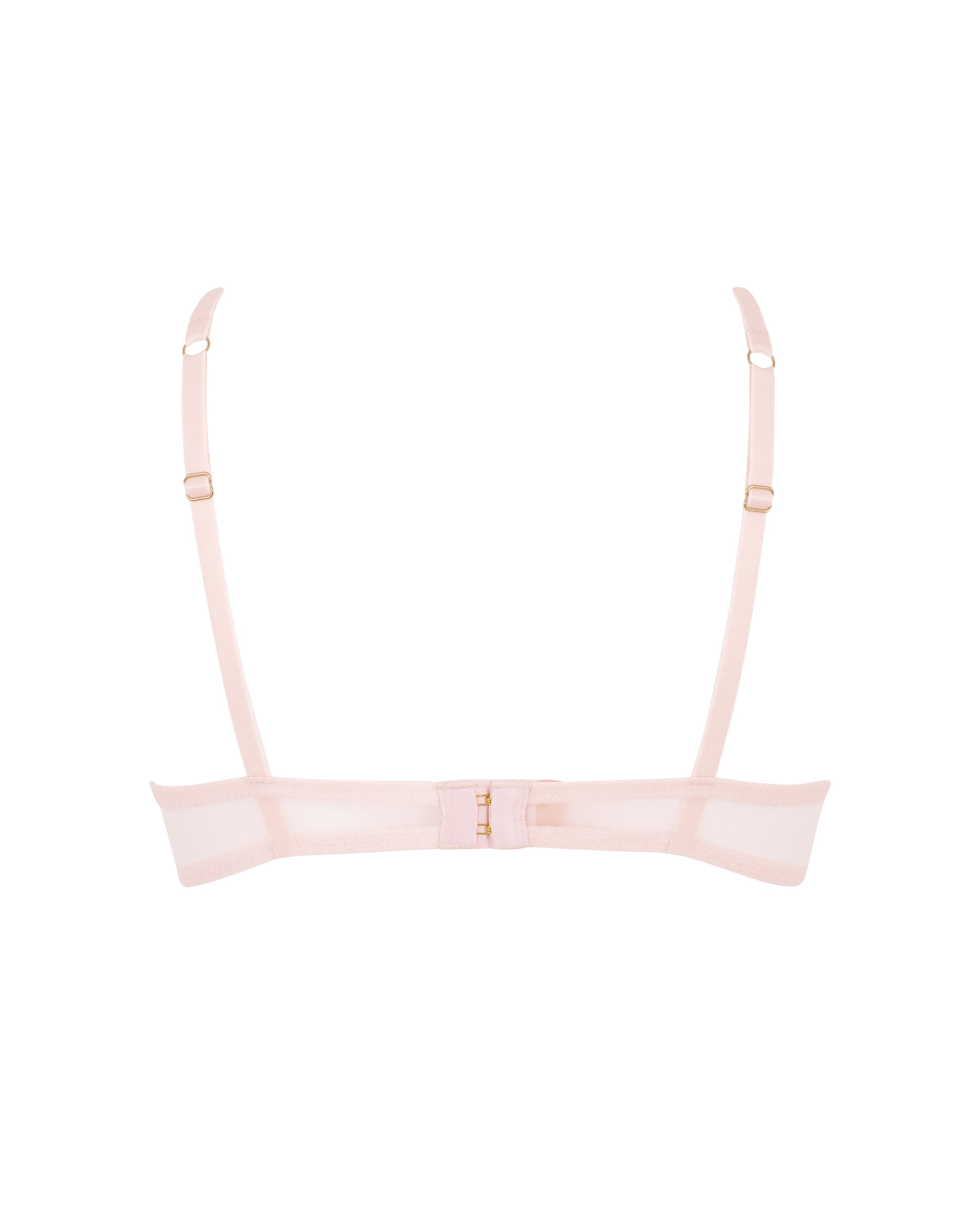 Marseille Embroidered Sheer Bra Pink
