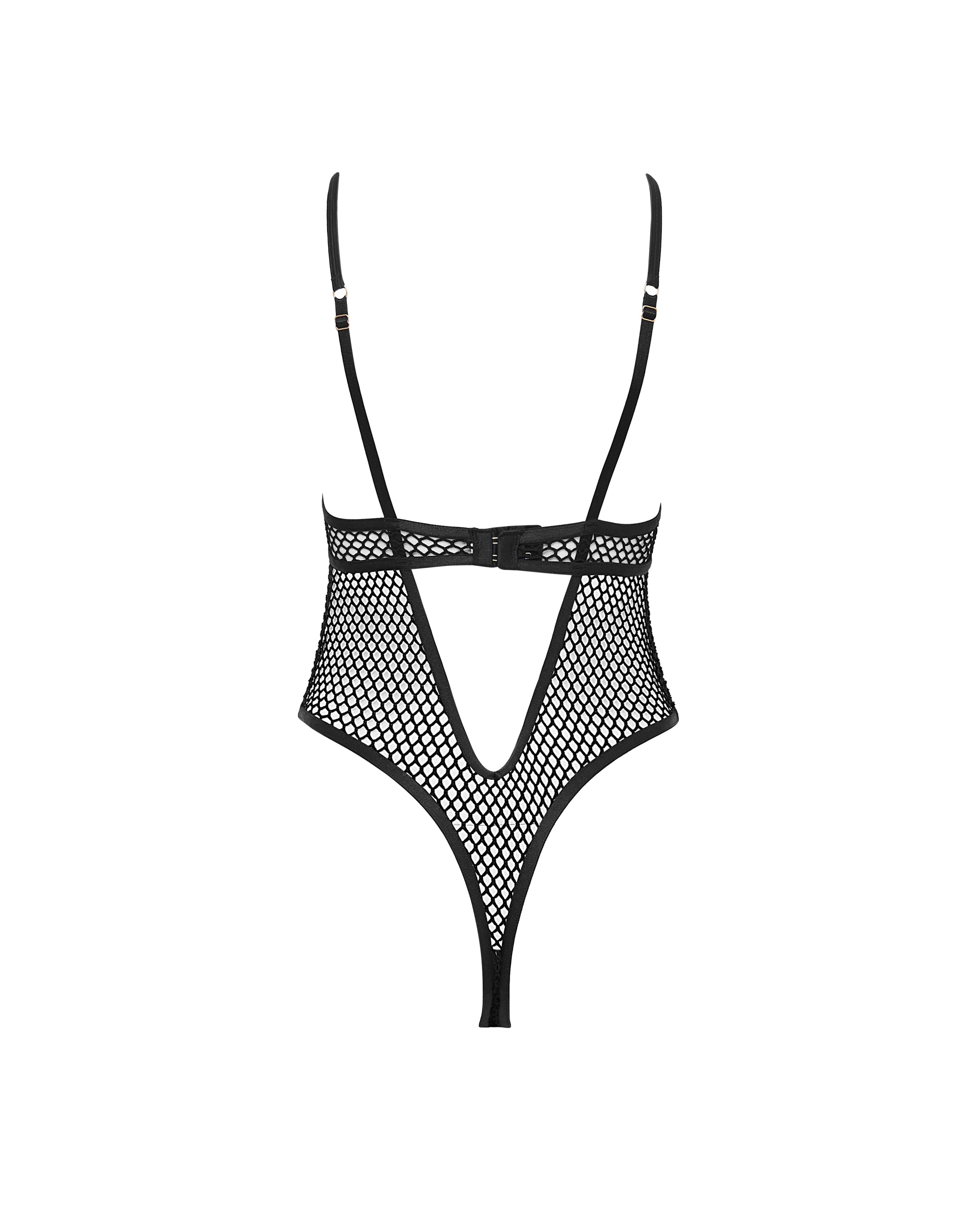 Mina Fishnet Bodysuit Black
